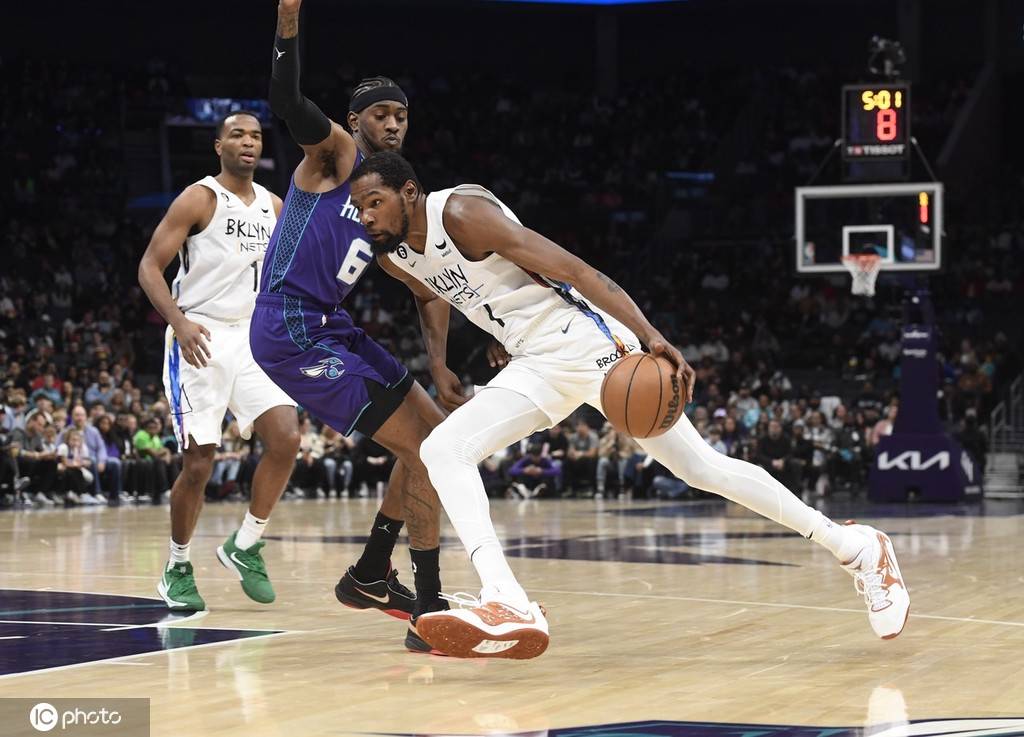 篮网力克黄蜂，杜兰特全场得分最高